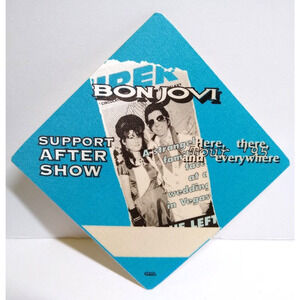 Bon Jovi Backstage Pass Original 1995 Original Here There and Everywhere Blue